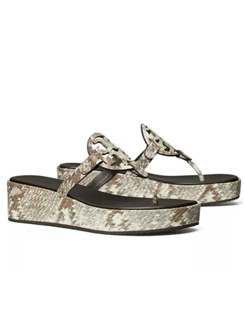 NEW Tory Burch Miller Wedge Sandals